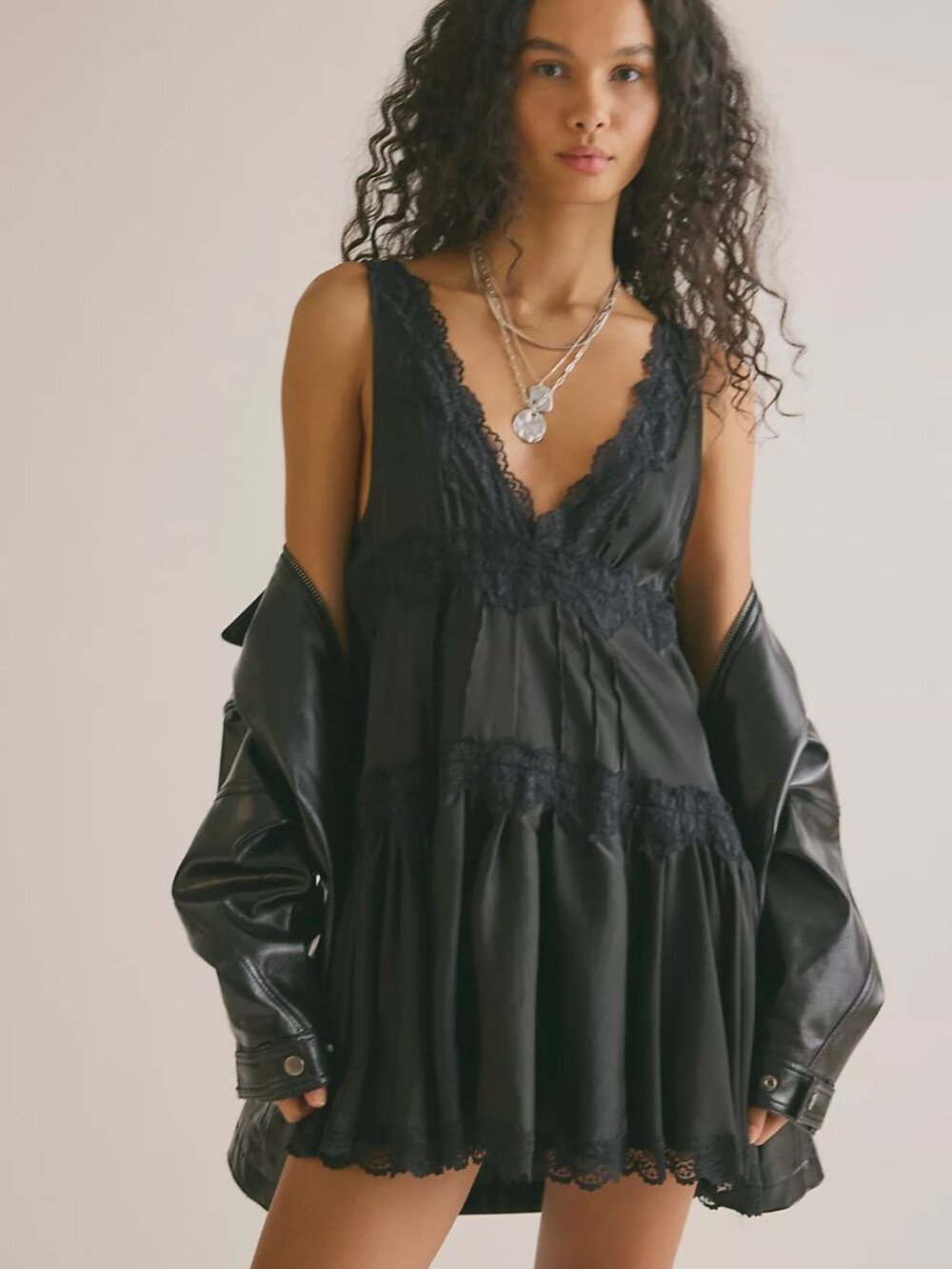 In This Groove Mini Slip Dress